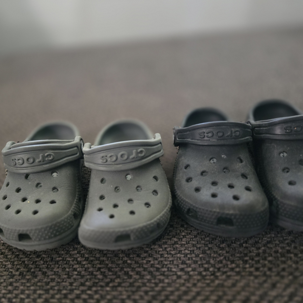 Kids Gray Crocs Toddler